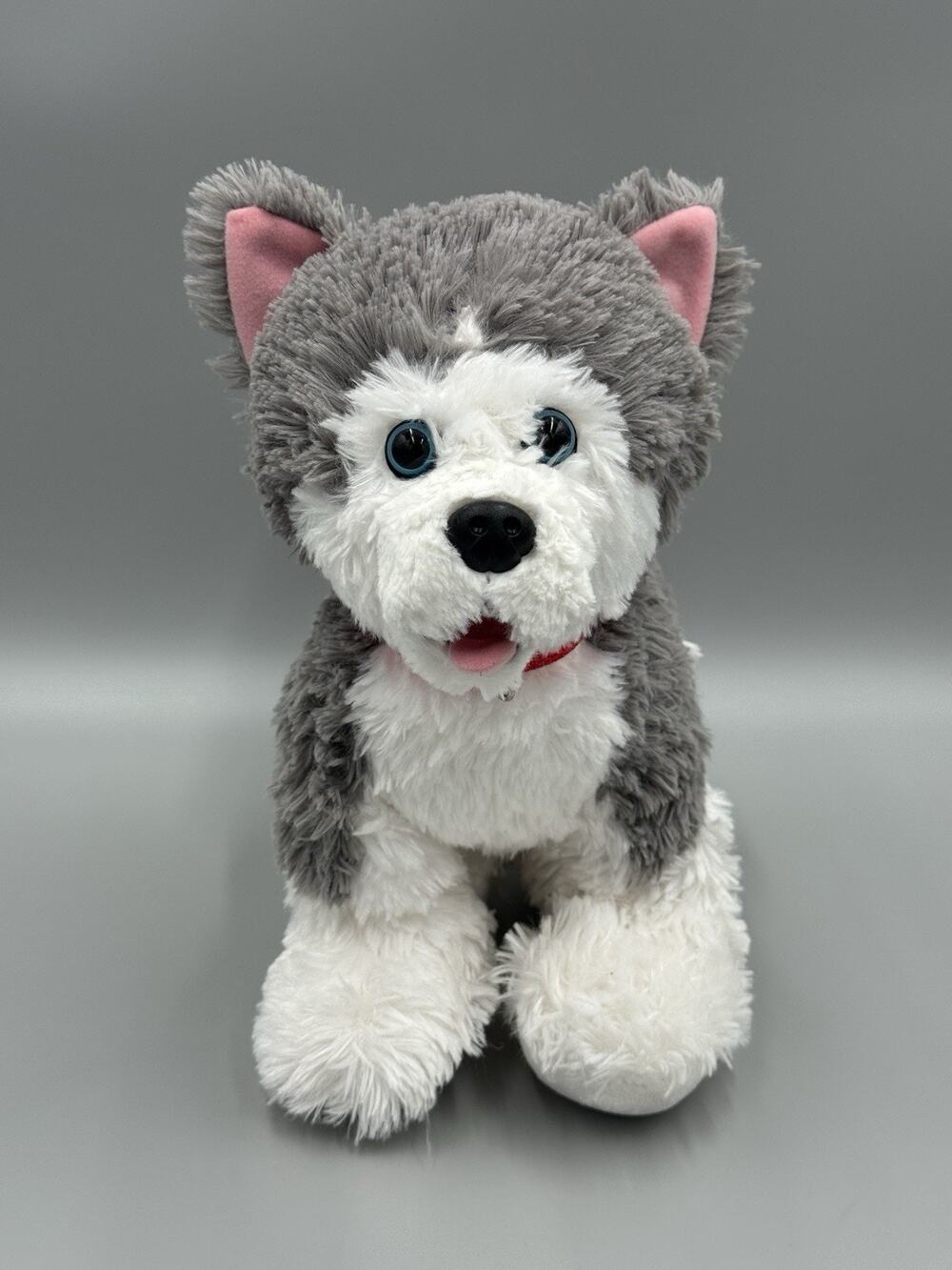 Build a Bear Husky Blue Eyes Plush 11" Stuffed Animal Puppy Dog